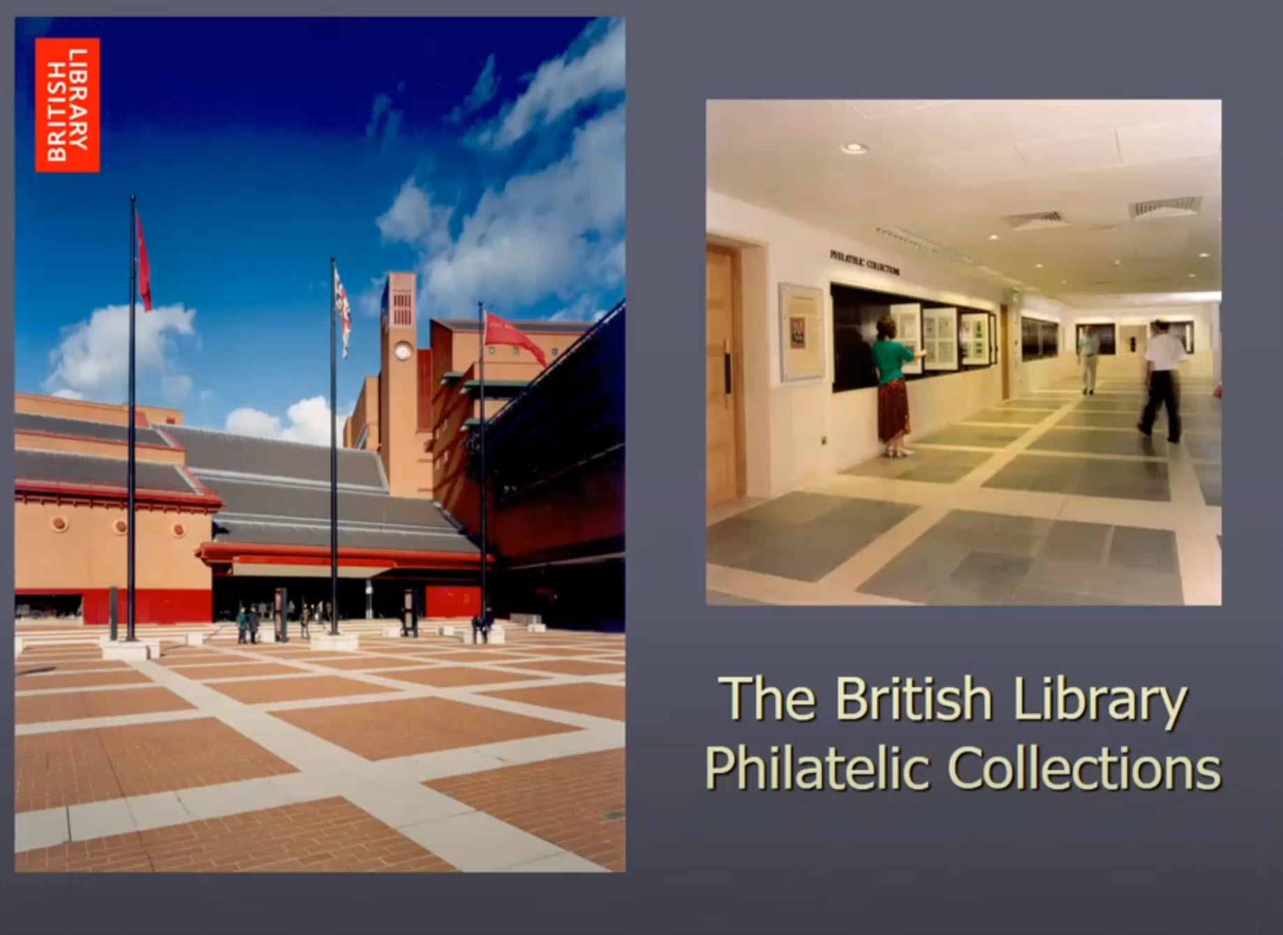The philatelic section of the British Library